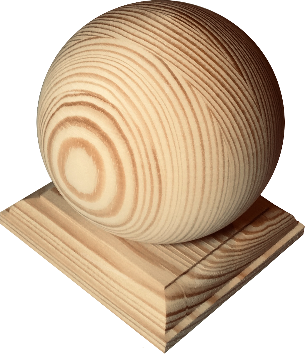 Kula drewniana sosnowa z podstawą